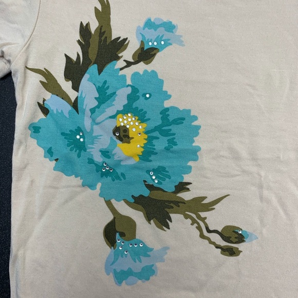 Imoga Little Girls Tee With Flower Print Size 4 - Picture 2 of 5